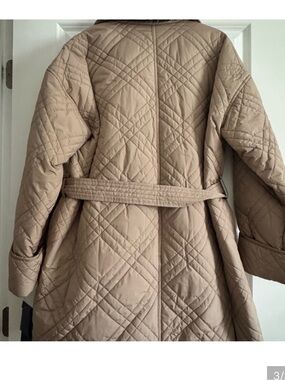 Tommy Hilfiger Quilted Belted Coat - Beige